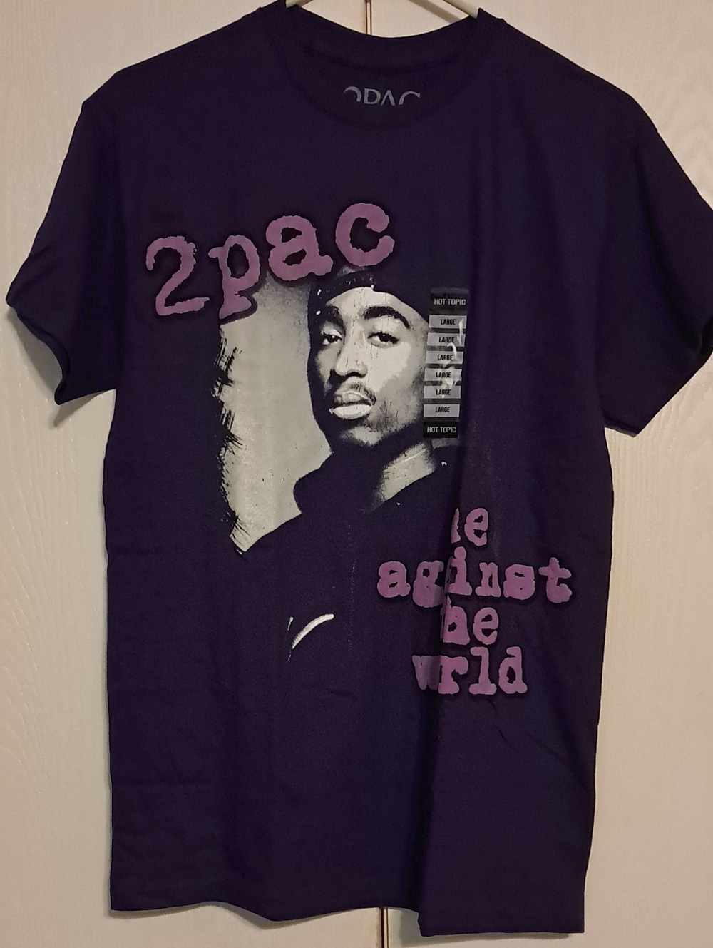 Hot Topic Purple 2Pac Graphic Tee for Men
